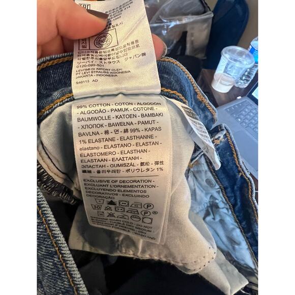 Levi's Premium Wedgie Straight Ankle Length Jeans Size 27 - Picture 5 of 8